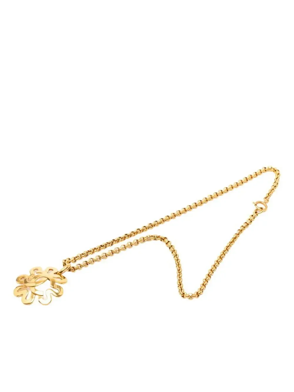 Chanel Cc Logo Chain Pendant Necklace #246848C12B